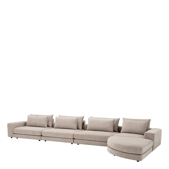 EICHHOLTZ Lounge Club Sofa 388 cm, Nuoro greige