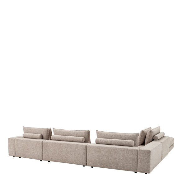 EICHHOLTZ Lounge Club Sofa 388 cm, Nuoro greige