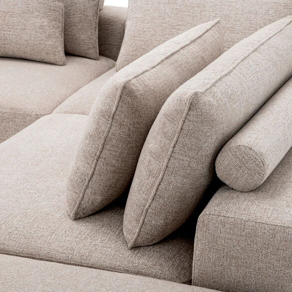 EICHHOLTZ Lounge Club Sofa 388 cm, Nuoro greige