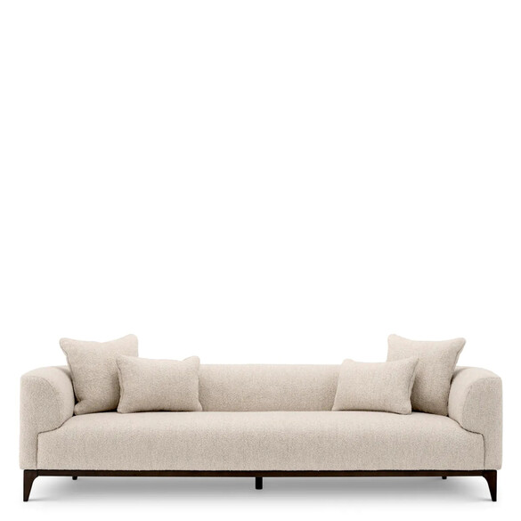 EICHHOLTZ Brannan Sofa 263 cm, Boucl chalk white