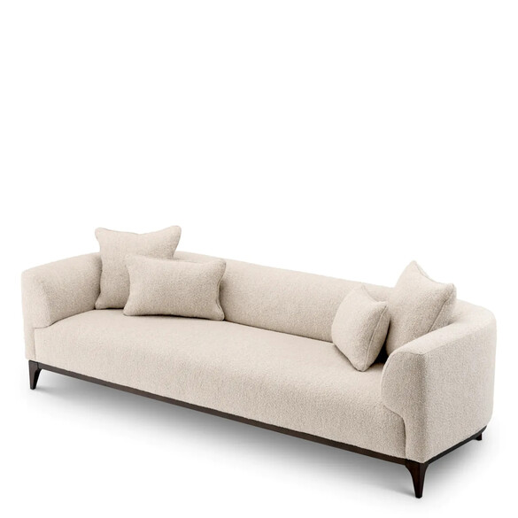 EICHHOLTZ Brannan Sofa 263 cm, Boucl chalk white