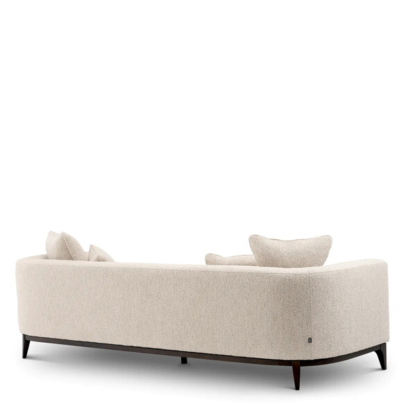 EICHHOLTZ Brannan Sofa 263 cm, Boucl chalk white