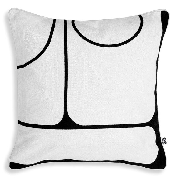 EICHHOLTZ Sabrosa Kissen 50x50 cm, White & Black