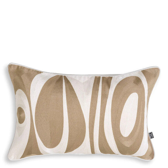 EICHHOLTZ Coura Kissen 60x40 cm, Beige & White