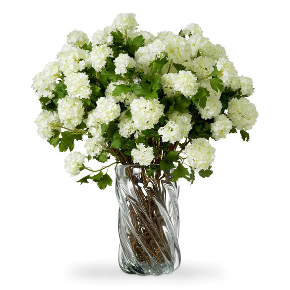 EICHHOLTZ Bouquet of Hydrangeas snowball real touch Kunstblumenstrau 36 Stck, Weitne