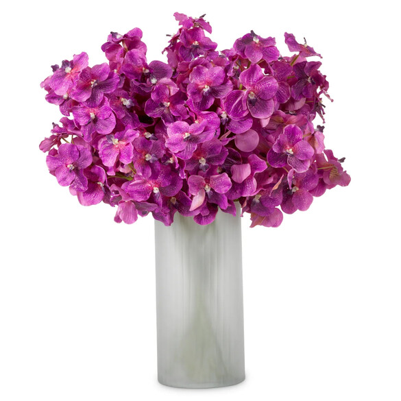 EICHHOLTZ Bouquet of Vanda Orchids real touch Kunstblumenstrau 24 Stck, Fuchsia-Tne