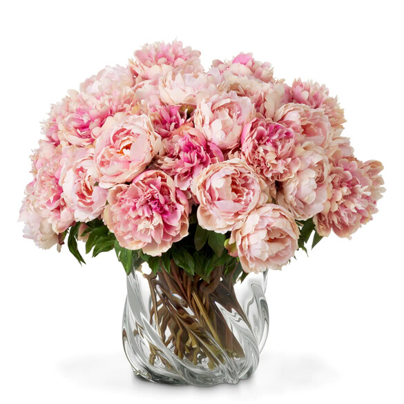 EICHHOLTZ Bouquet of Peonies real touch Kunstblumenstrau 48 Stck, zarte Rosatne