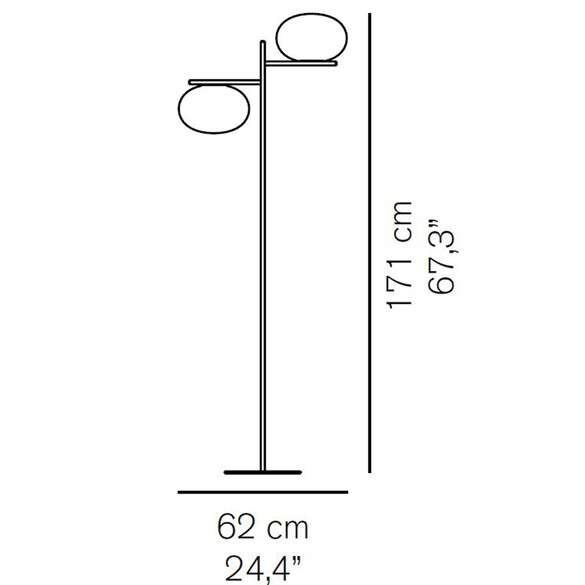 Oluce ALBA 383 Stehleuchte