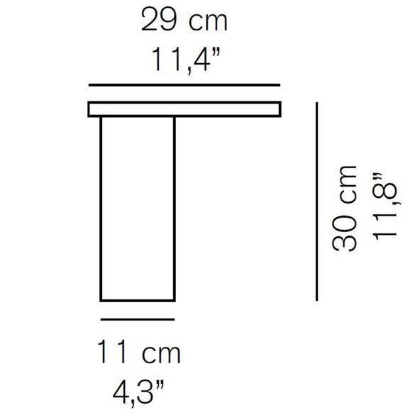 Oluce CYLINDA 218 LED-Tischleuchte