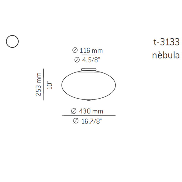 ESTILUZ Nebula T-3133 Deckenleuchte  43 cm