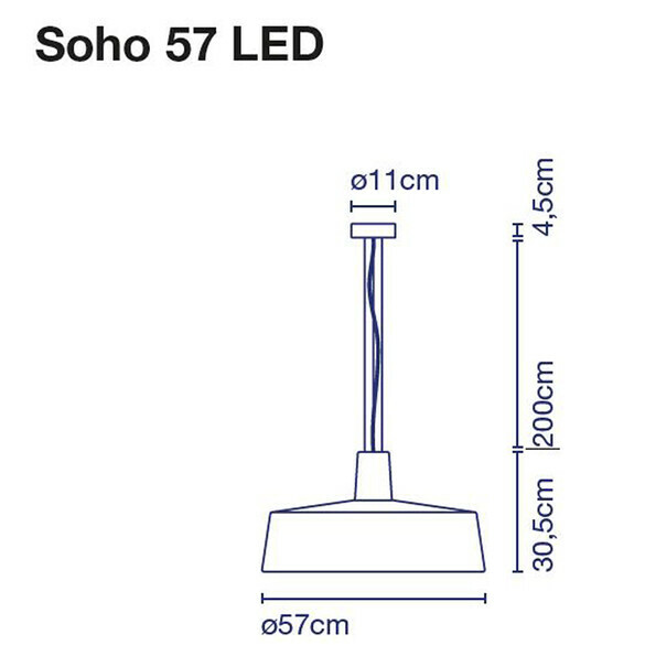 Marset Soho 57 LED-Pendelleuchte  57 cm In/Outdoor