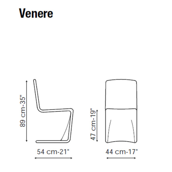 Bonaldo VENERE Designer Freischwinger Stuhl