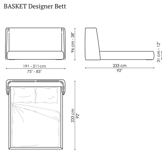 Bonaldo BASKET Designer Bett