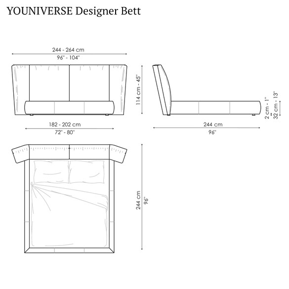 Bonaldo YOUNIVERSE Designer Bett