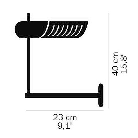 Oluce Colombo 761/L LED-Wandleuchte