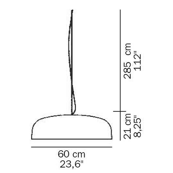 Oluce Canopy 421/L LED-Pendelleuchte