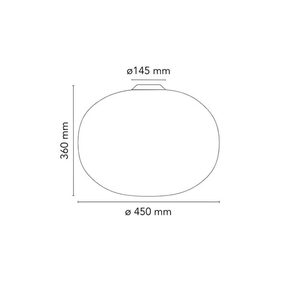 Flos GLO-BALL C2 Wand- & Deckenleuchte  45 cm - SONDERPREIS