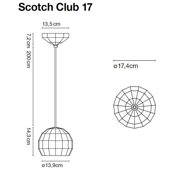 Marset Scotch Club 17 Pendelleuchte