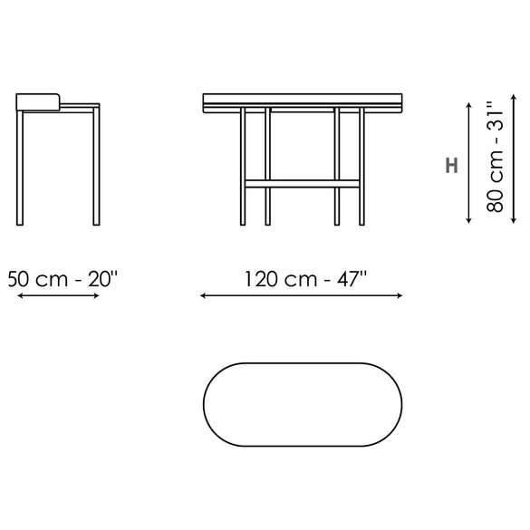 Bonaldo ASIA HOME OFFICE Designer Schreibtisch