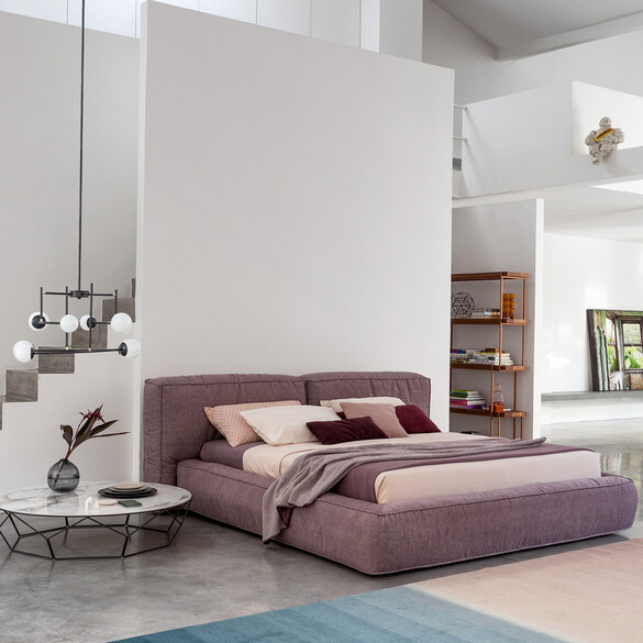 Bonaldo FLUFF OPEN Designer Bett mit Bettkastenfunktion