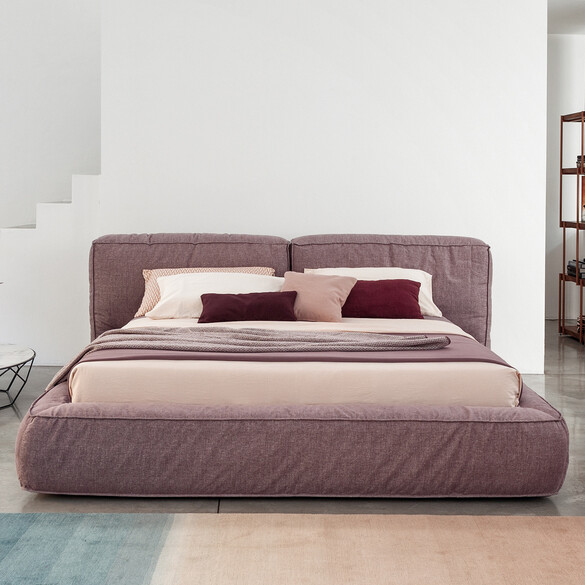 Bonaldo FLUFF OPEN Designer Bett mit Bettkastenfunktion