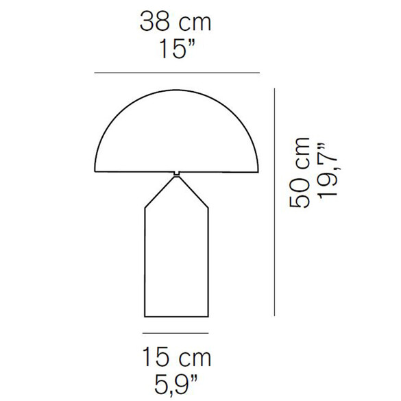 Oluce Atollo 239 Designer Tischleuchte