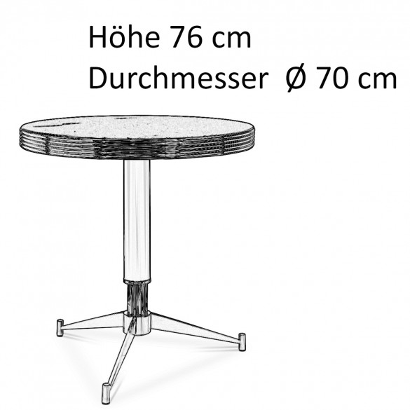 Essential Home DOLLY Coffee Table mit Marmorplatte